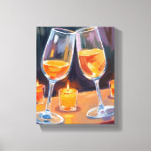 Cheers Champagne | gefeliciteerd Canvas Afdruk (Voorkant)