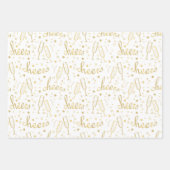 Cheers Champagne Kerstmis en nieuwjaar Inpakpapier Vel (Voorkant 2)