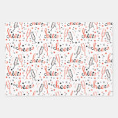 Cheers Champagne Kerstmis en nieuwjaar Inpakpapier Vel (Voorkant)