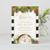 Cheers Champagne New Years Eve Countdown Party Kaart (Staand voorkant)