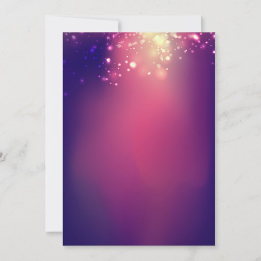 Cheers Champagne String Lights New Years Eve Party Kaart (Achterkant)