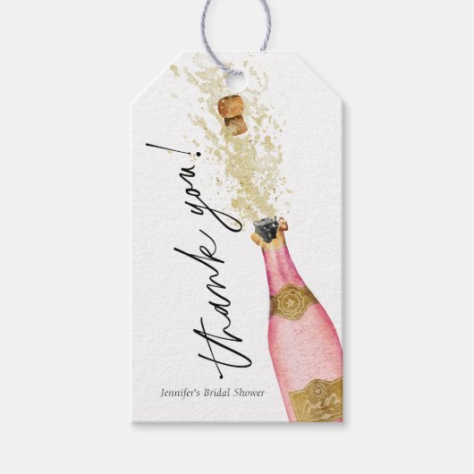 Cheers Champagne Vrijgezellenfeest Favor Cadeaulabel (Voorkant)
