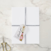 Cheers Champagne Vrijgezellenfeest Favor Cadeaulabel (Met Touw)