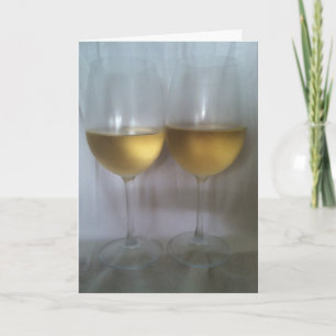 Cheers! Chardonnay voor twee Wenskaarten Kaart