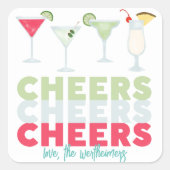 Cheers Cheers Cocktail Sticker (Voorkant)