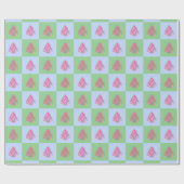 CHEERS CHRISTMAS TREES 3-GIFT WRAP PAPIER (Vlak)