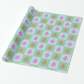 CHEERS CHRISTMAS TREES 3-GIFT WRAP PAPIER (Uitgerold)