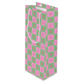 CHEERS CHRISTMAS TREES-4-WINE GIFT BAG WIJN CADEAUTAS (Voorkant Gekanteld)