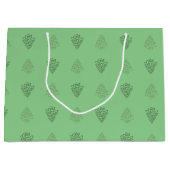 CHEERS CHRISTMAS TREES-6-GIFT BAG L LARGE CADEAUTASJE (Voorkant)