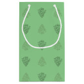 CHEERS CHRISTMAS TREES-6-GIFT BAG s Klein Cadeauzakje (Achterkant)