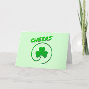 Cheers Clover Shamrock All Purpose Blank Kaart