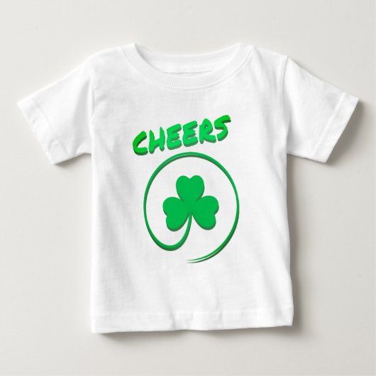 Cheers Clover Shamrock Irish Green St Patricks Day (Voorkant)