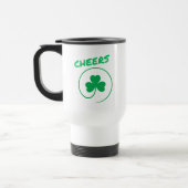 Cheers, Clover, Shamrock, Irish Green, St Patricks Reisbeker (Links)