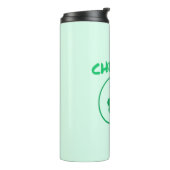 Cheers, Clover, Shamrock, Irish Green, St Patricks Thermosbeker (Gedraaid links)