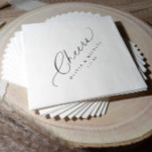 Cheers Cocktail Diagonal Wedding Bar Servet