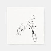 Cheers Cocktail Party Champagne Servet (Voorkant)