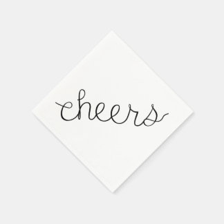 Cheers Cocktail Servet Bar Art Housewarming
