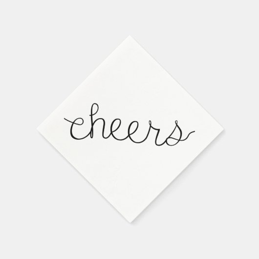 Cheers Cocktail Servet Bar Art Housewarming (Hoek)