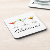 Cheers! Cocktails Martini Cosmo Manhattan Drinken Onderzetter (Linkerzijde)