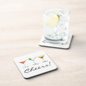 Cheers! Cocktails Martini Cosmo Manhattan Drinken Onderzetter (Rechterzijde)