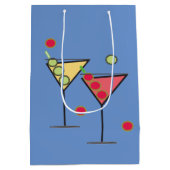 Cheers! Cocktails Middelgrote Gift Bag Medium Cadeauzakje (Achterkant)