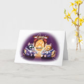 CHEERS! COCOA CATS (semigloss) by Jeff Willis Art Kaart (Gele Bloem)