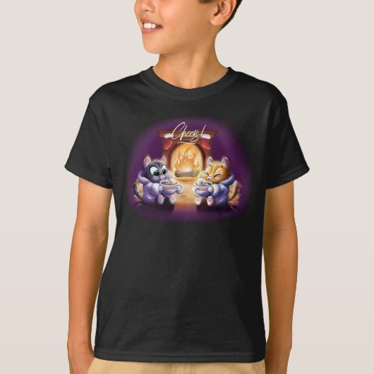 CHEERS! COCOA CATS van Jeff Willis Art T-shirt (Voorkant)