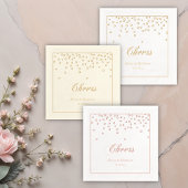 Cheers Confetti Wedding Jubileum Folie Servetten
