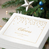 Cheers Confetti Wedding Jubileum Folie Servetten