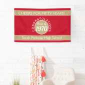 CHEERS CUSTOM 50 jaar reünie banner (Insitu)