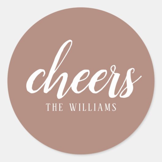Cheers Custom Holiday Kerst sticker of Labels (Voorkant)