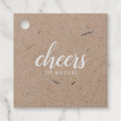 Cheers Custom Holiday Kerst sticker of Labels (Voorkant)