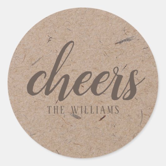 Cheers Custom Holiday Kerst sticker of Labels (Voorkant)