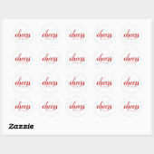 Cheers Custom Holiday Kerst sticker of Labels (Vel)