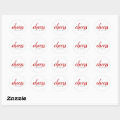 Cheers Custom Holiday Kerst sticker of Labels (Vel)