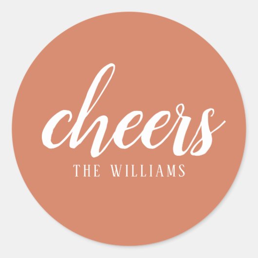 Cheers Custom Holiday Kerst sticker of Labels (Voorkant)