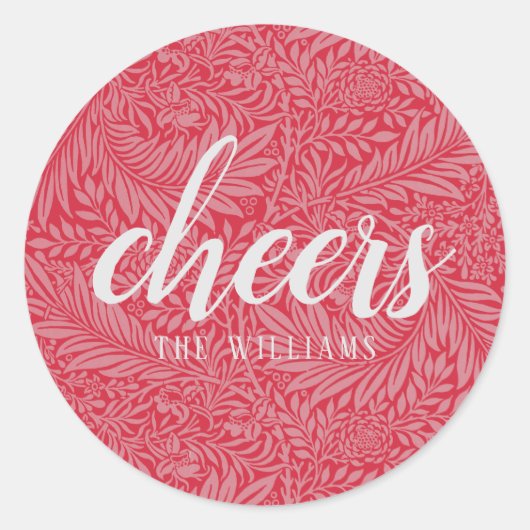 Cheers Custom Holiday Kerst sticker of Labels (Voorkant)