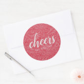 Cheers Custom Holiday Kerst sticker of Labels (Envelop)
