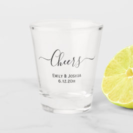 Cheers Custom Personalised Wedding Party Favor Shot Glas