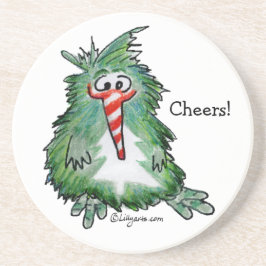 Cheers Cute Kiwi Cartoon Onderzetter