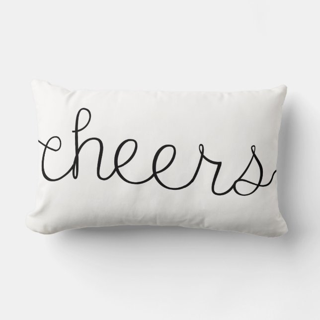 Cheers Cute Quote Sierkussen Home Decor Kussen (Voorkant)