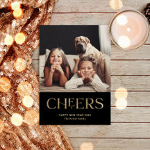 Cheers | Decoratieve tekst Happy Nieuwjaar 2 Foto