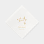 Cheers Derty | Moderne volwassen 30e verjaardag Folie Servetten (Rechts)