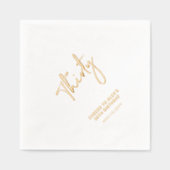 Cheers Derty | Moderne volwassen 30e verjaardag Folie Servetten (Voorkant)