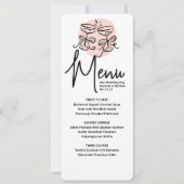 Cheers Doodle Modern Menu Trouwen (Voorkant)