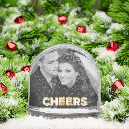 Cheers Double Photo Sneeuwbol (Kerstmis)