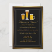 Cheers drink Birthday Party Invitation Kaart (Voorkant)