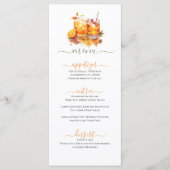 Cheers! Drink feestelijke Herfst viering thema Menu (Voorkant)