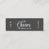 Cheers Drink op de Amerikaanse Drink Ticket Grey (Voorkant)