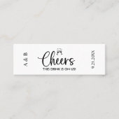 Cheers Drink op US Wedding Drink Ticket (Voorkant)